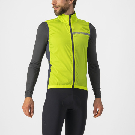 Castelli - Vesta Ciclism - Squadra Stretch Vest - Lime | Gri Inchis