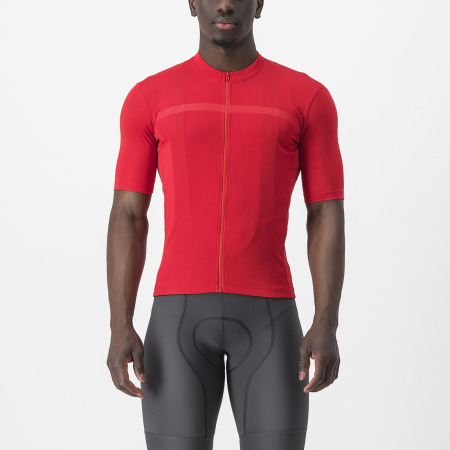 Castelli - Tricou Ciclism Maneca Scurta Regular Fit - Classifica Jersey - Rosu