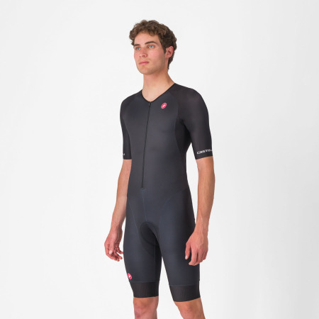 Castelli - Costum Triatlon Cu Maneca Scurta - Core Tri Suit Short Sleeve - Negru