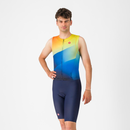 Castelli - Costum Triatlon Fara Maneci - Free Sanremo 3 Suit Sleeveless - Negru