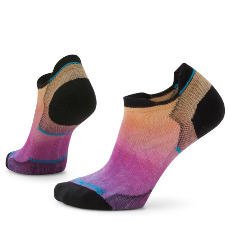 Sosete Sport Femei Run Ombre Print Zero Cushion Low Ankle Socks - Mov Roz Negru