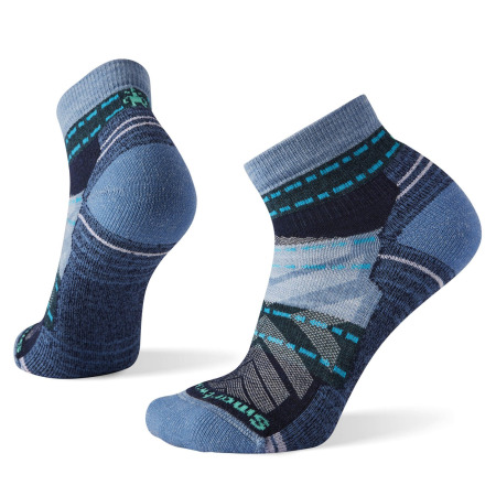 Smartwool - Sosete Sport Femei Hike Margarita Light Cushion Ankle Socks - Albastru Gri Negru