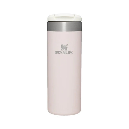 Stanley - Termos Mic Calatorie The Aerolight Transit Mug - Roz Deschis Cuart - 470 Ml