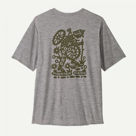 Tricou - M Capilene Cool Daily Graphic Lands - Albastru