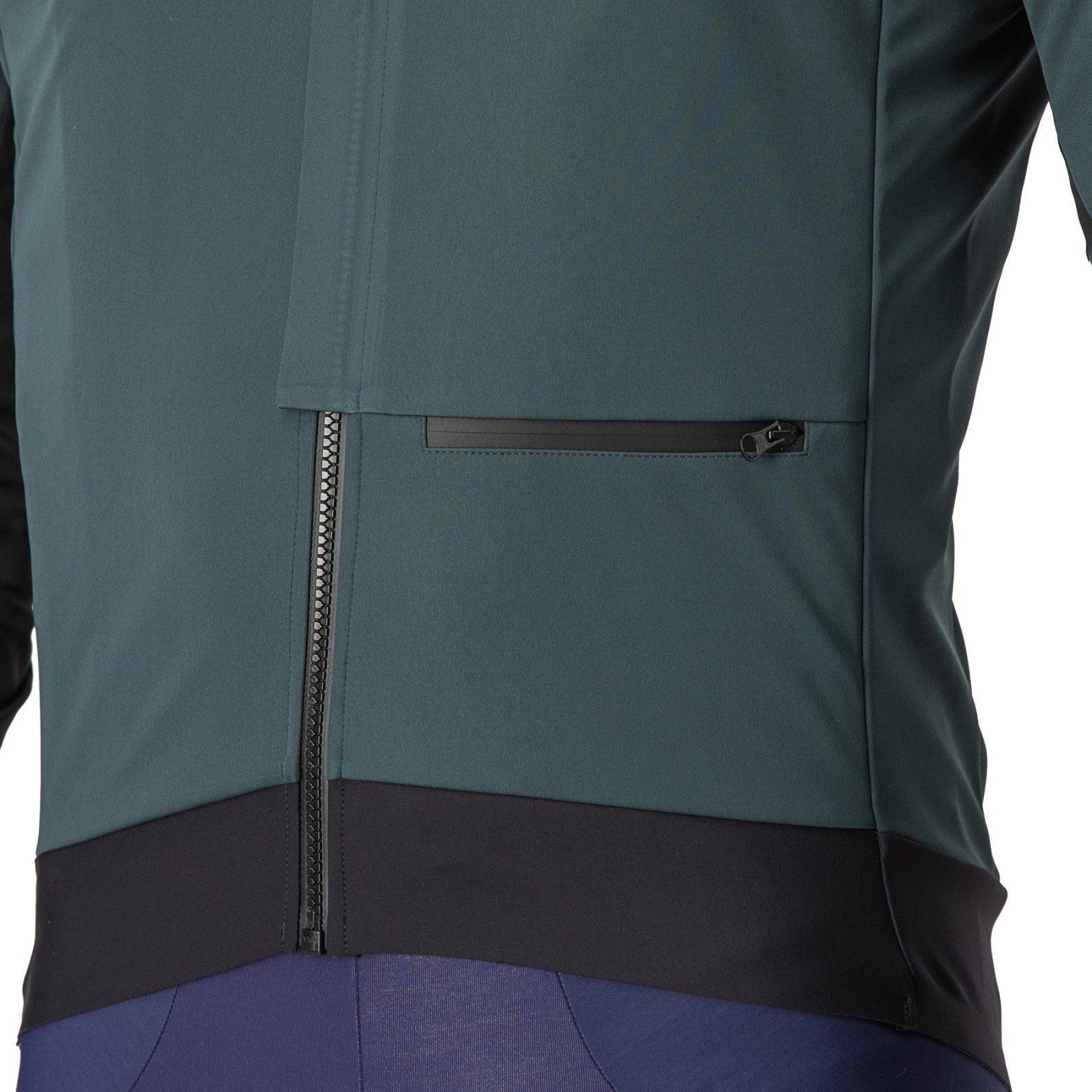Castelli - Jacheta ciclism vreme rece sau iarna, Alpha Doppio RoS Jacket - verde inchis rover negru