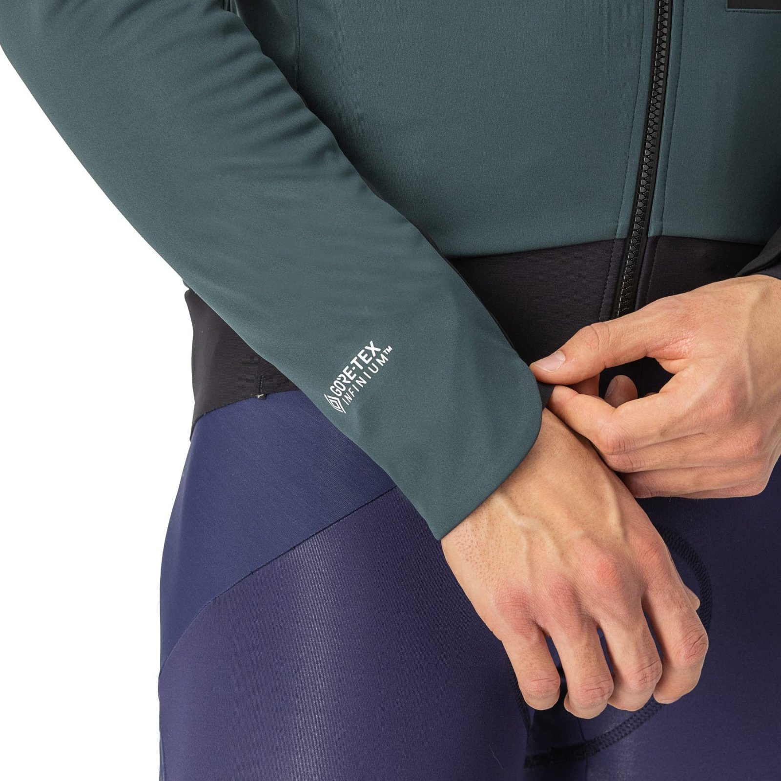 Castelli - Jacheta ciclism vreme rece sau iarna, Alpha Doppio RoS Jacket - verde inchis rover negru