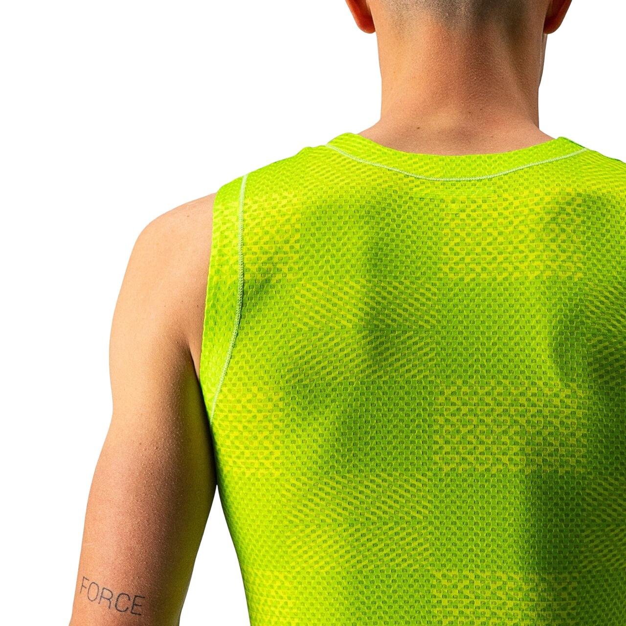 Castelli - bluza de corp ciclism PRO Mesh BL Sleeveless - verde electric lime fluo