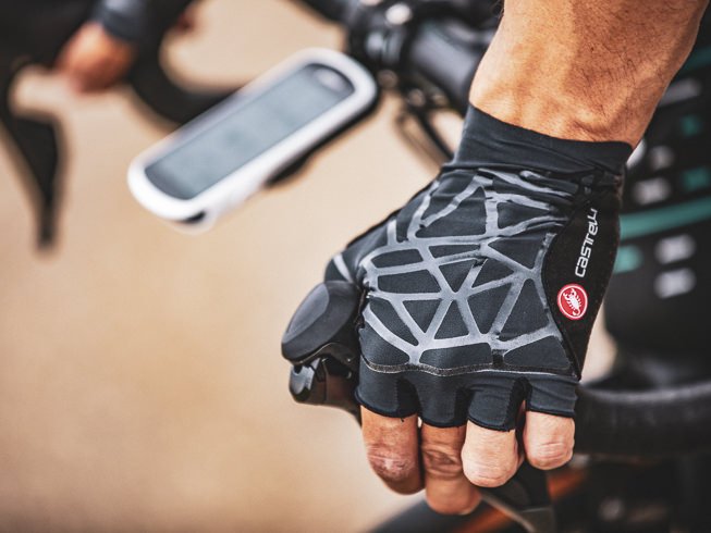 Castelli - manusi ciclism degete scurte Icon Race gloves - negru