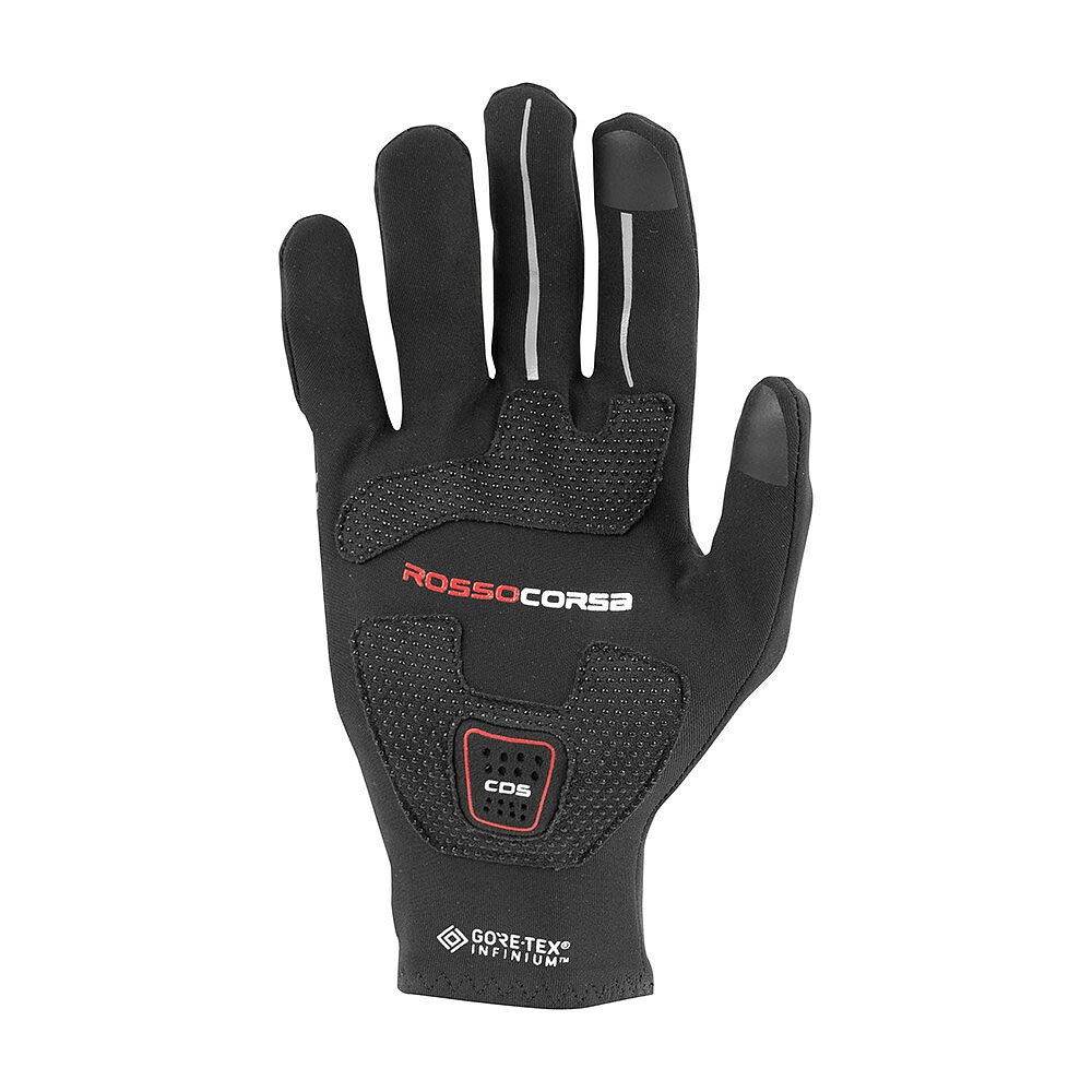 Castelli manusi ciclism calduroase cu degete lungi - Perfetto Light - negru
