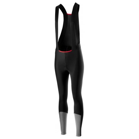 Castelli - Pantaloni lungi ciclism cu bretele pentru iarna si vreme rece pentru femei - Nano Flex Pro 2 W bibtight - negru