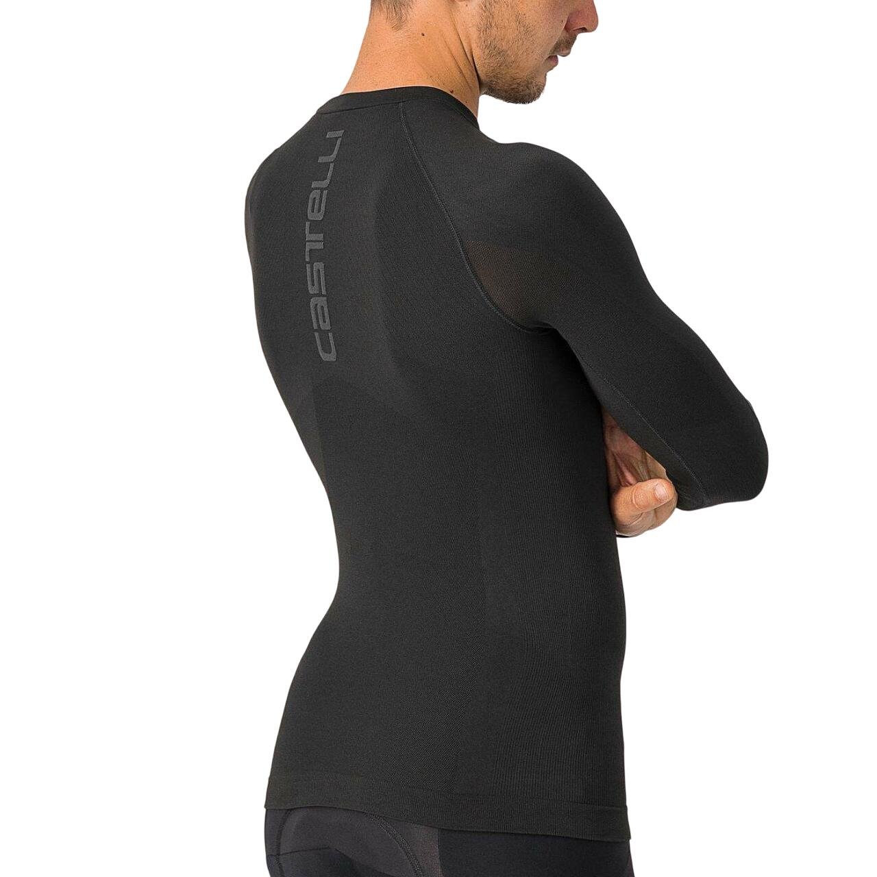 Castelli bluza de corp cu maneca lunga Core Seamless Base Layer LS - negru