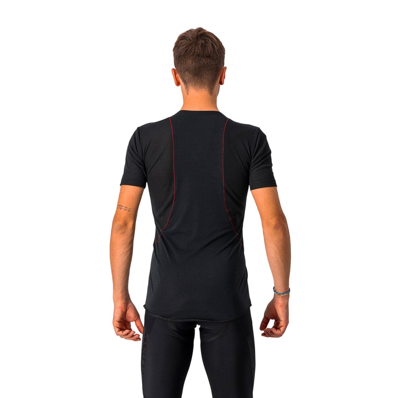 Castelli bluza de corp cu maneca scurta Prosecco Tech Short Sleeve - negru