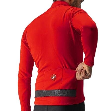 Castelli - tricou maneca lunga 14-20 gr C - Puro 3 FZ - rosu