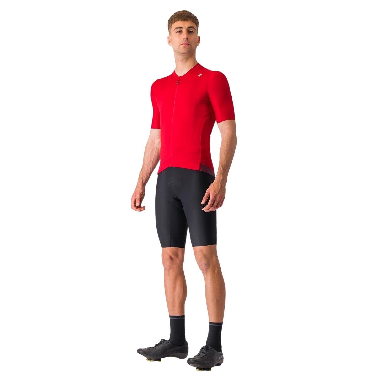 Tricou cu maneca scurta Castelli Espresso Rosu