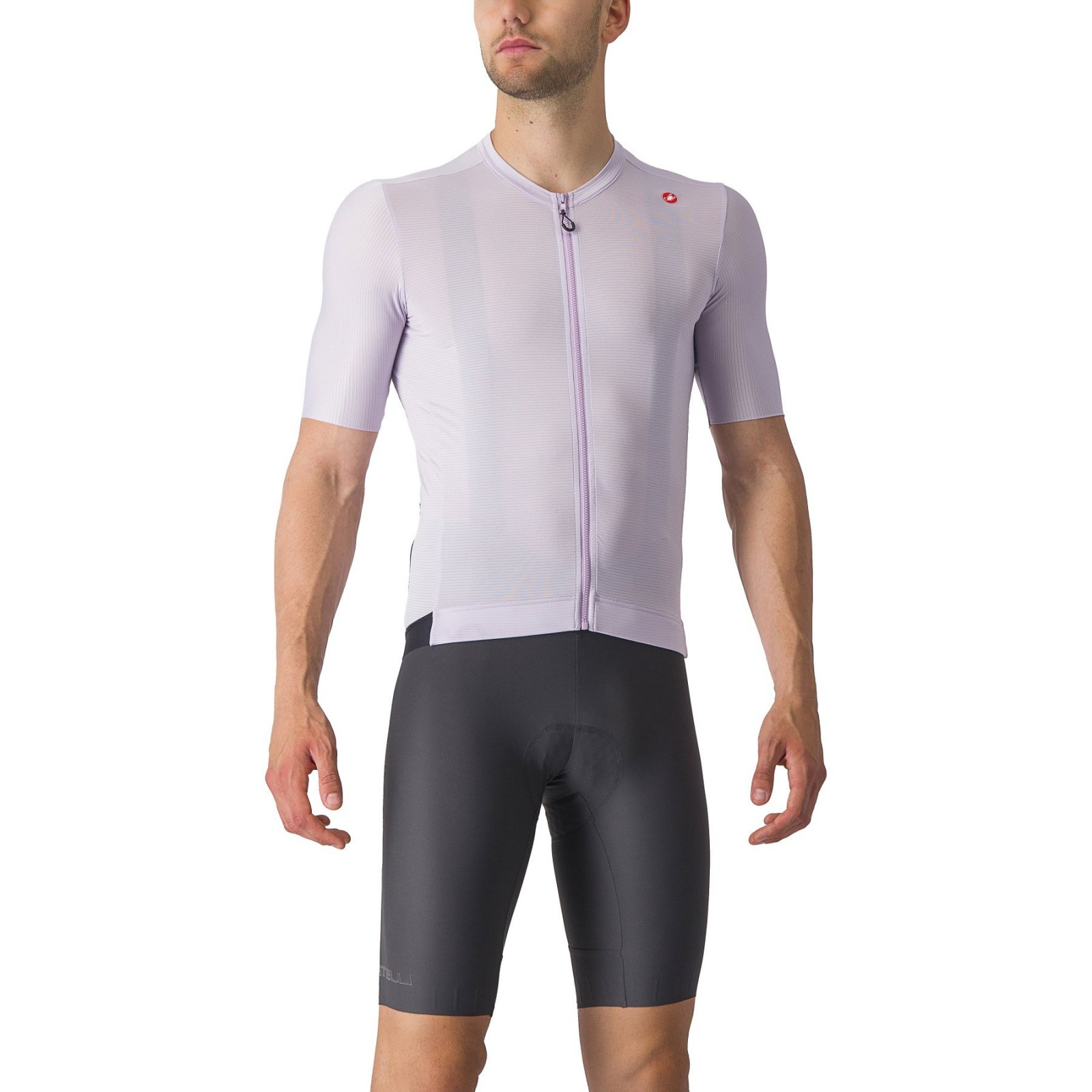 Castelli - tricou ciclism cu maneca scurta pentru barbati Espresso Jersey - mov deshis mist gri inchis