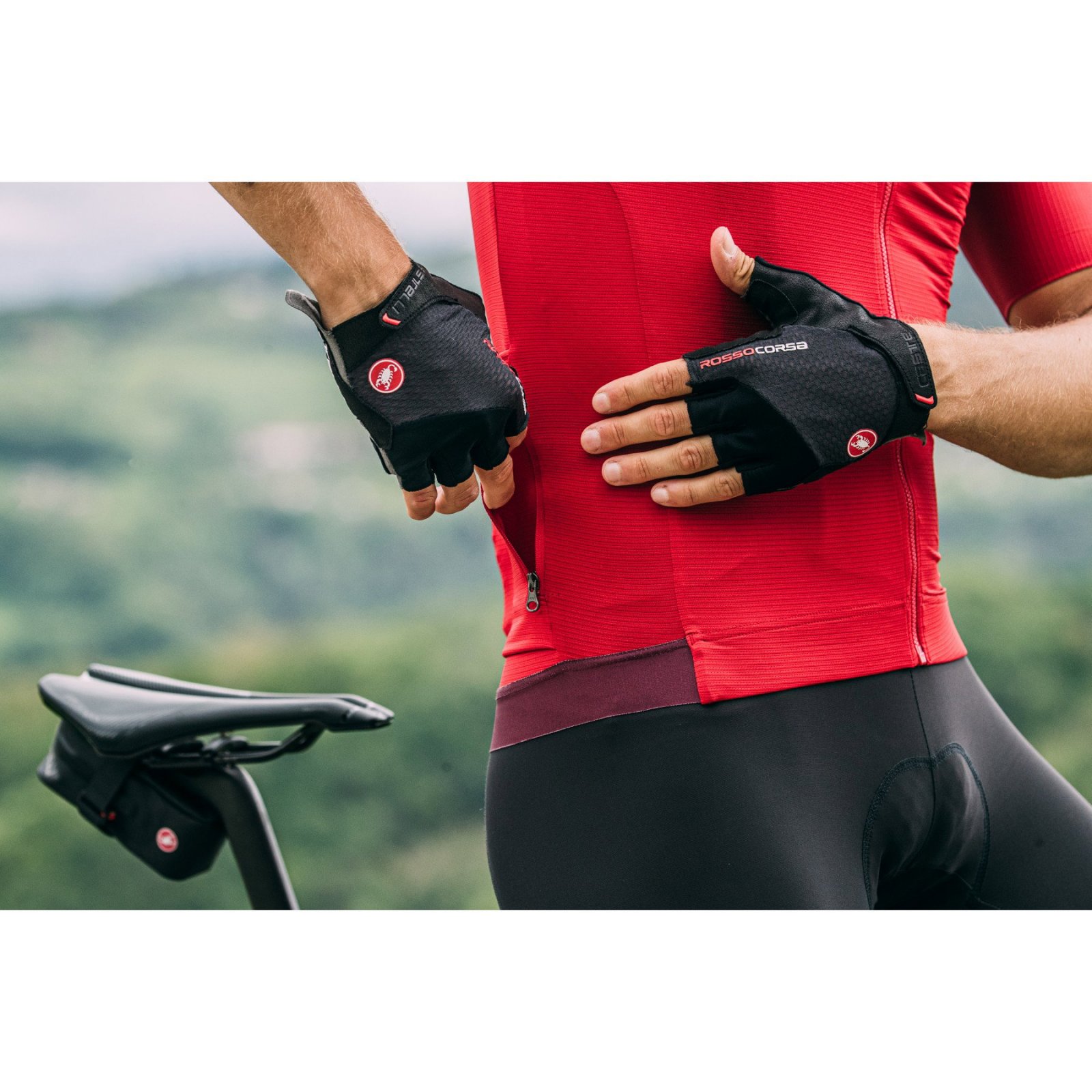 Castelli - tricou ciclism cu maneca scurta pentru barbati Espresso Jersey - galben lime electric