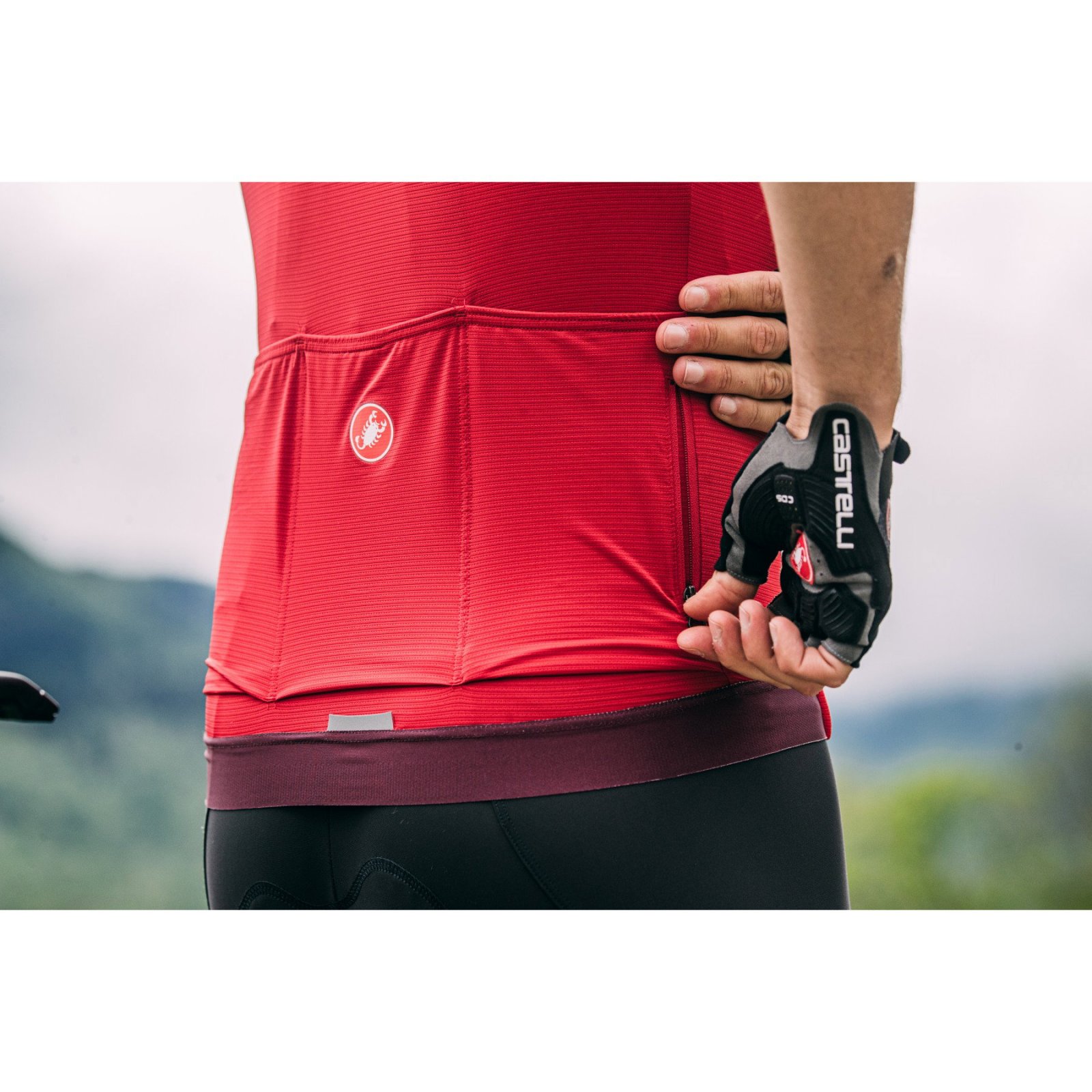 Castelli - tricou ciclism cu maneca scurta pentru barbati Espresso Jersey - galben lime electric