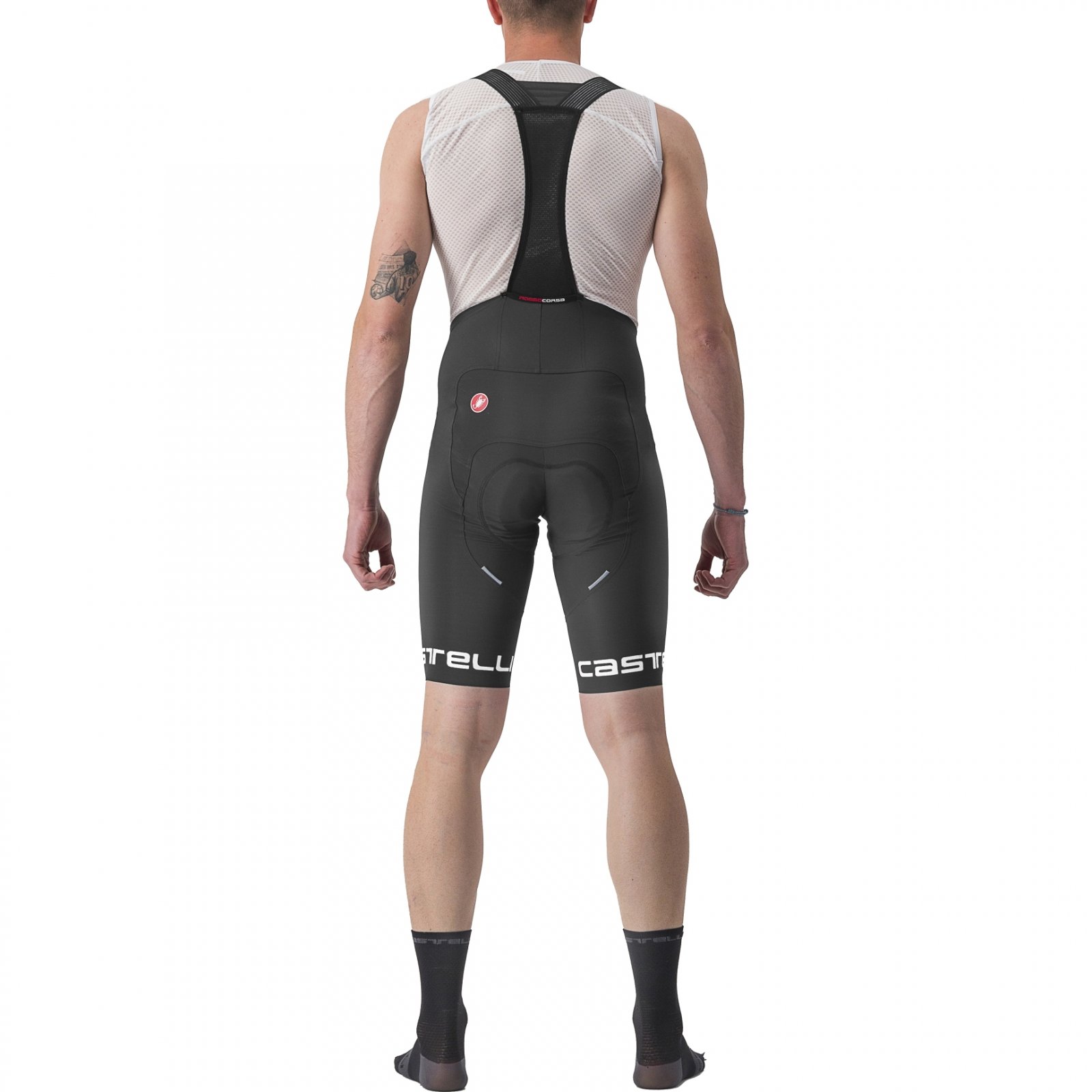 Castelli - pantaloni scurti ciclism barbati Free Aero RC Classic Bibshort - negru alb