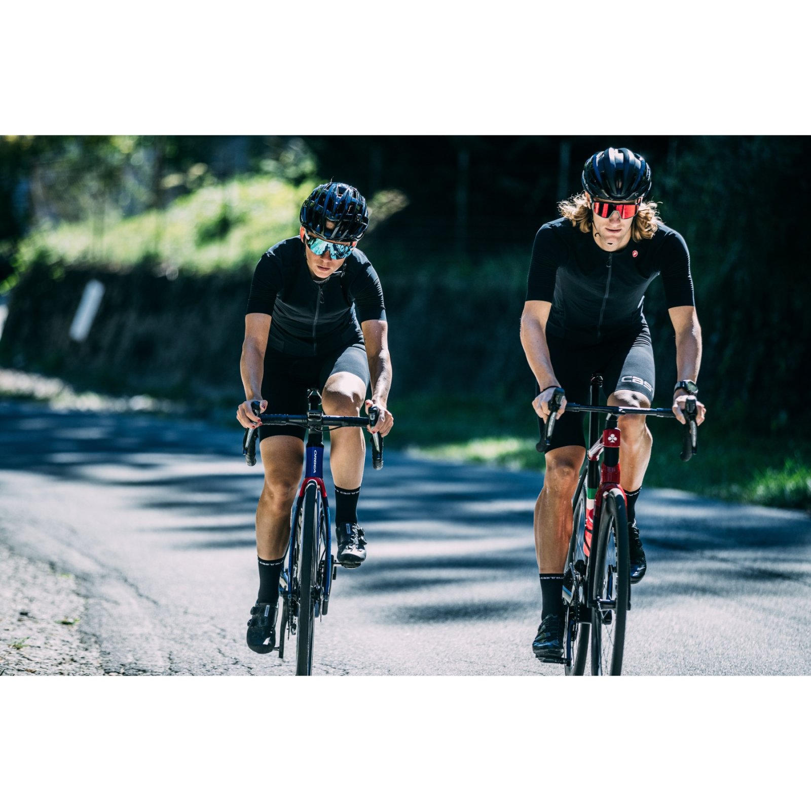 Castelli - pantaloni scurti ciclism barbati Premio shorts Ltd Edition - kaki galben fluo