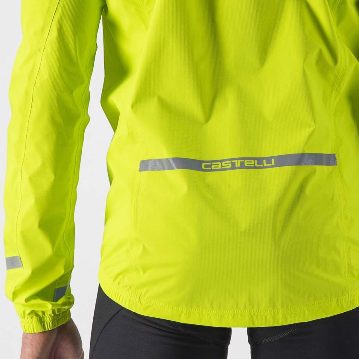 Castelli - Jacheta ciclism waterproof ploaie Emergency 2 Rainjacket - galben fluo