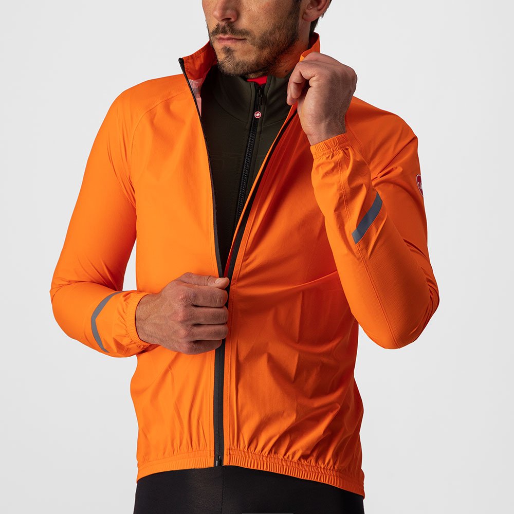 Castelli - Jacheta de ploaie Emergency 2 Rainjacket - portocaliu