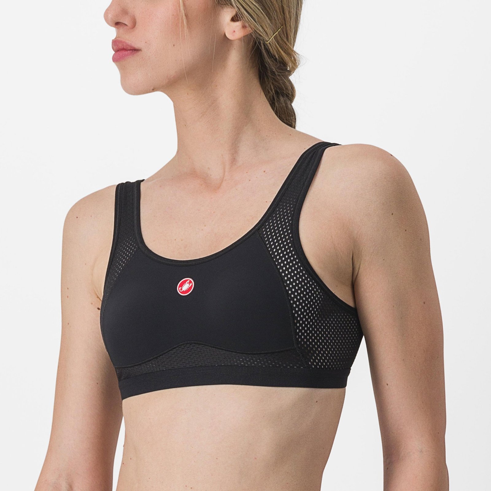 Castelli - bustiera ciclism - Rosso Corsa Bra - alb