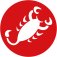 Castelli - bustiera ciclism - Rosso Corsa Bra - alb