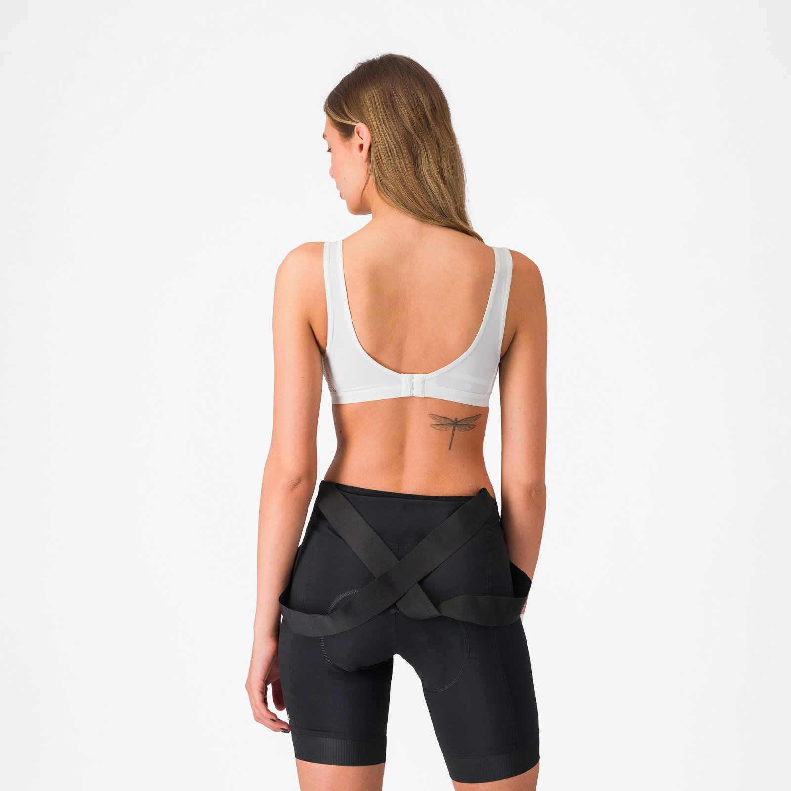 Castelli - bustiera ciclism - Rosso Corsa Bra - alb