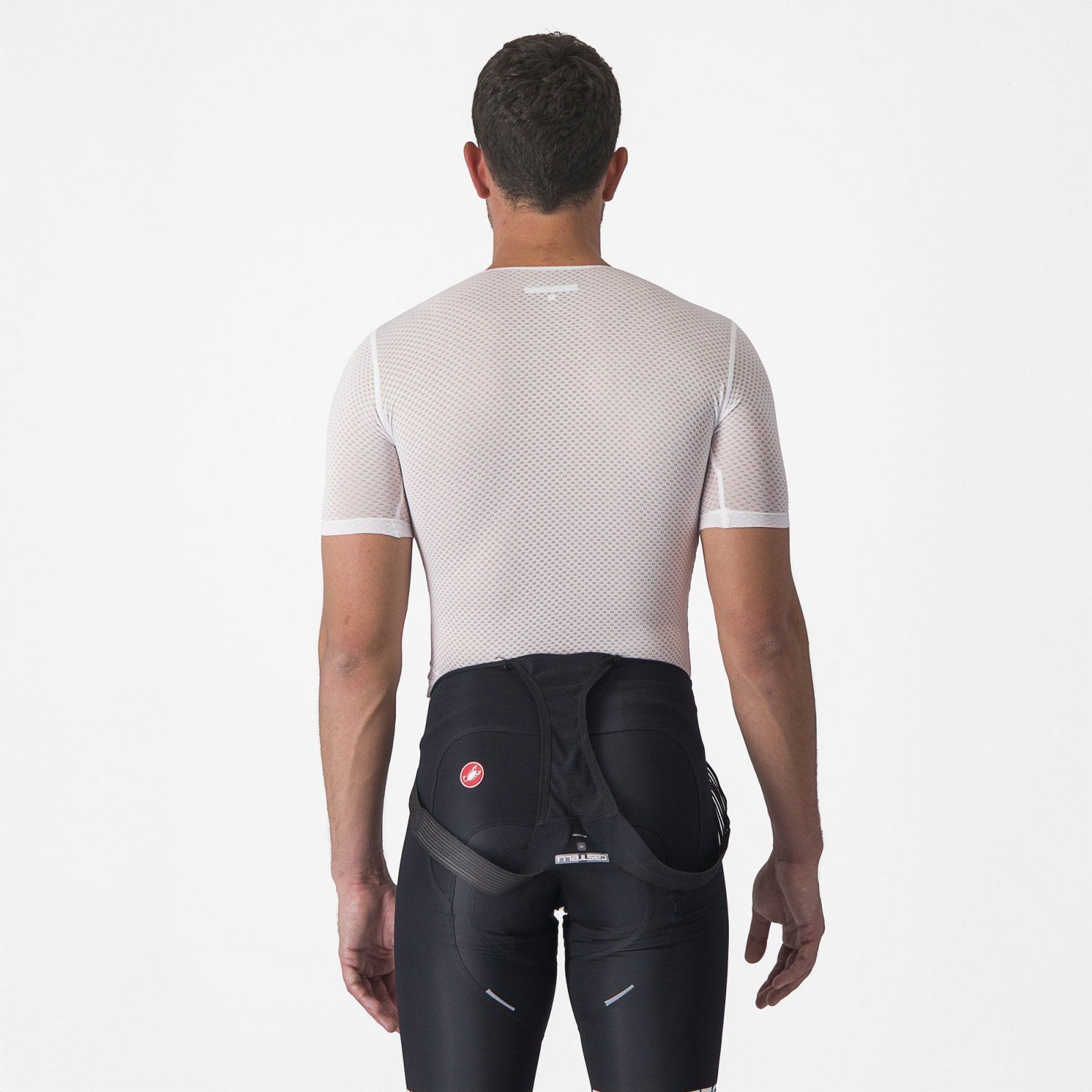 Castelli - bluza de corp cu maneca scurta - Pro Mesh 2.0 Short Sleeve - 15-28 gr C - alb