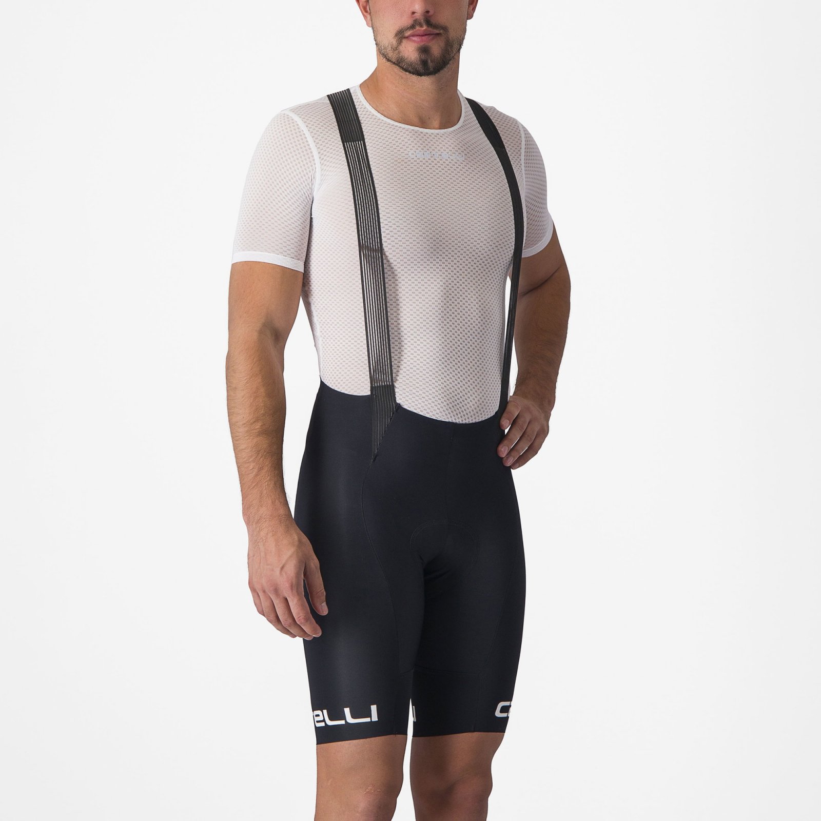 Castelli - bluza de corp cu maneca scurta - Pro Mesh 2.0 Short Sleeve - 15-28 gr C - alb