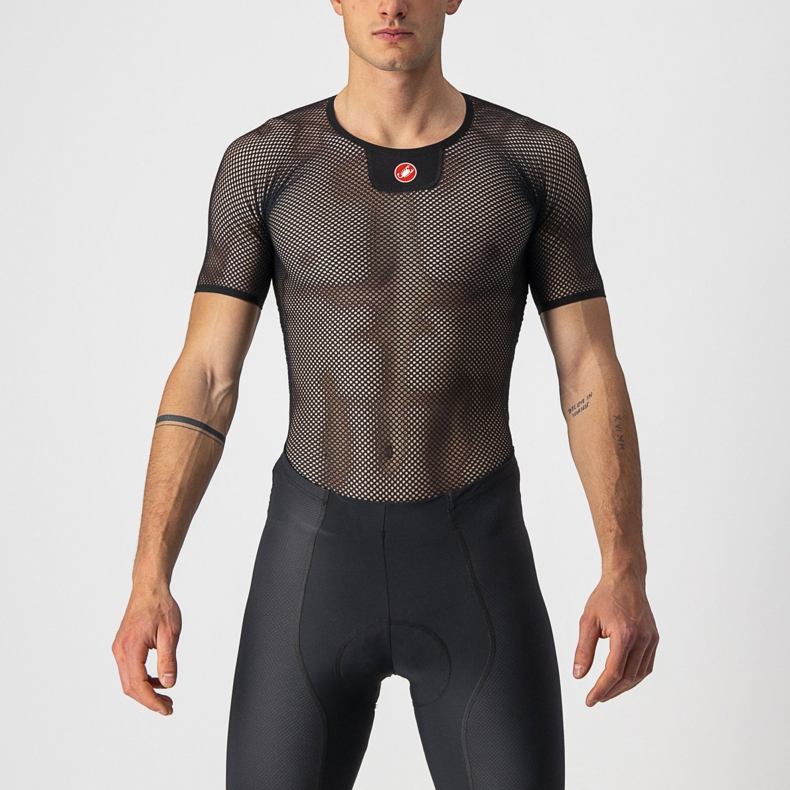Castelli - bluza de corp cu maneca scurta - Core Mesh 3 SS - 20-30 gr C - alb