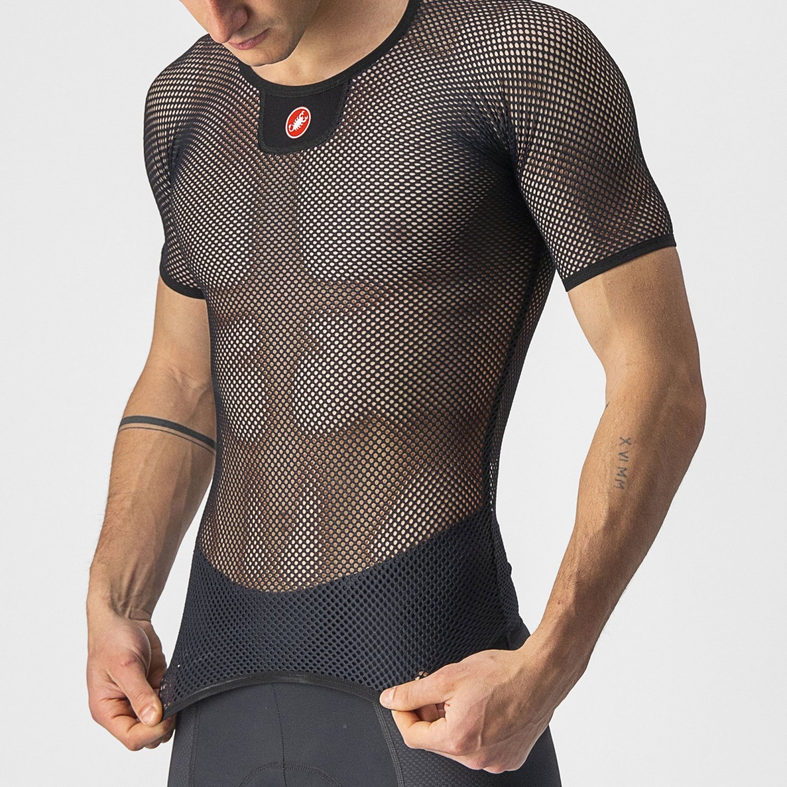 Castelli - bluza de corp cu maneca scurta - Core Mesh 3 SS - 20-30 gr C - alb