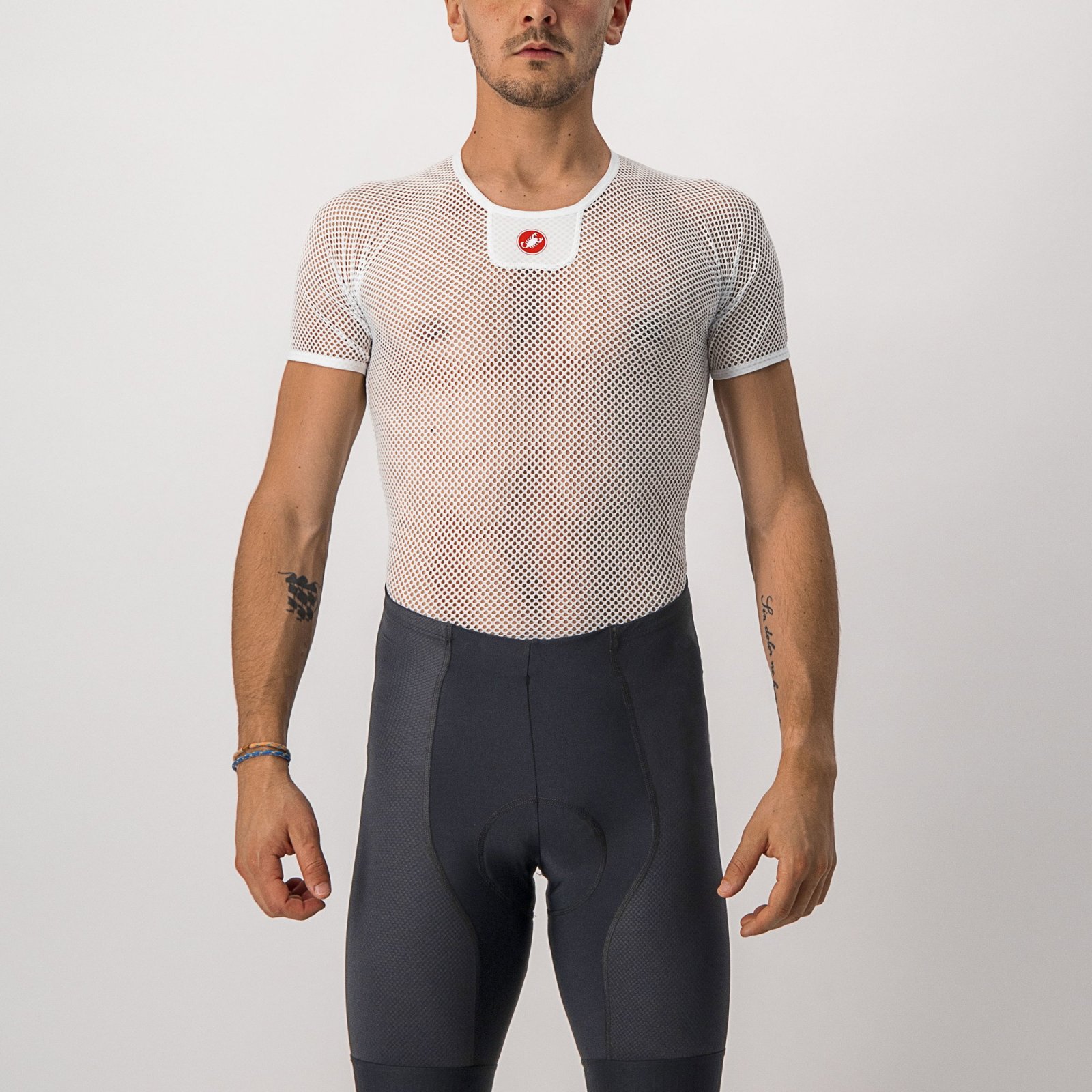Castelli - bluza de corp cu maneca scurta - Core Mesh 3 SS - 20-30 gr C - alb