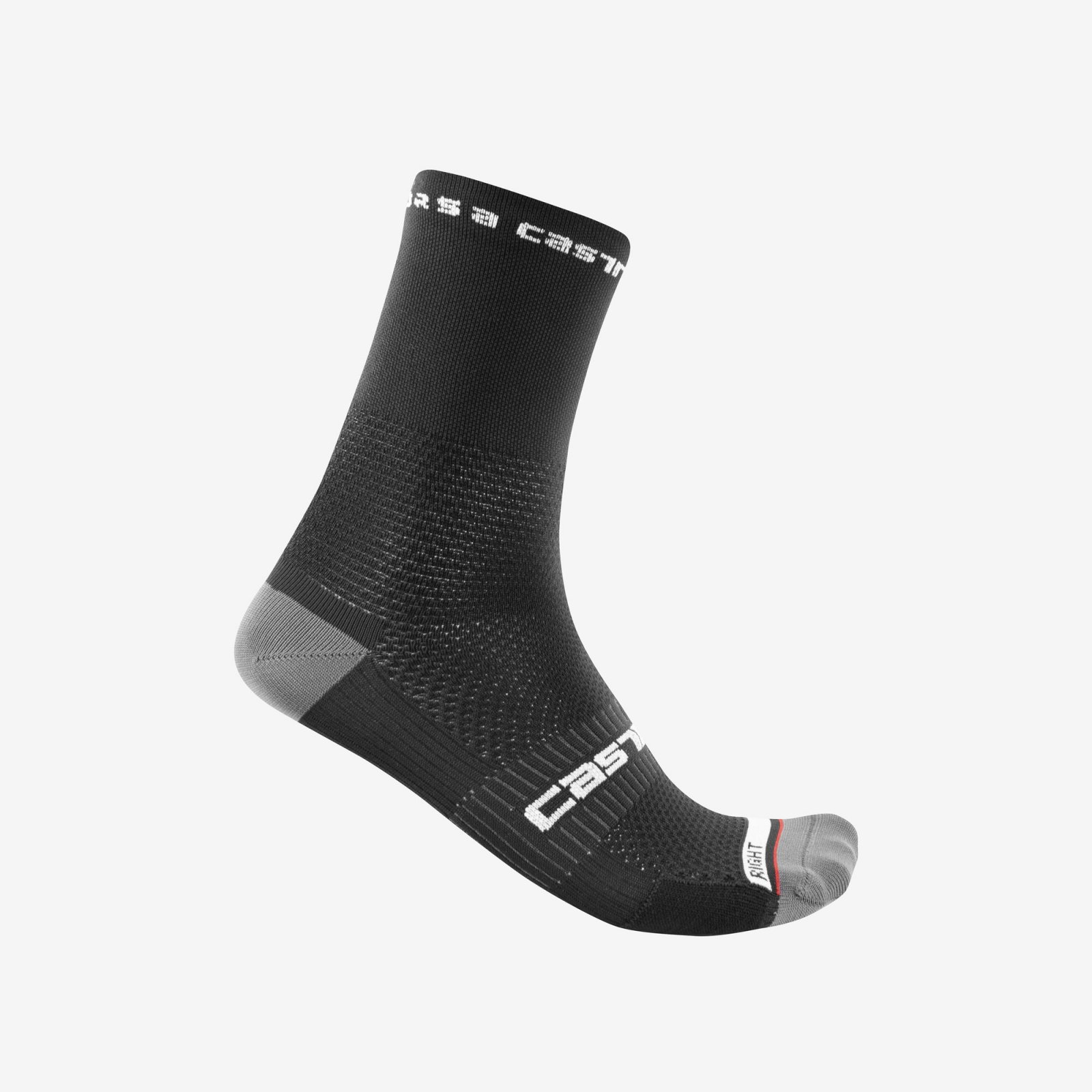 Castelli - sosete ciclism - Rosso Corsa Pro 15 Sock - alb