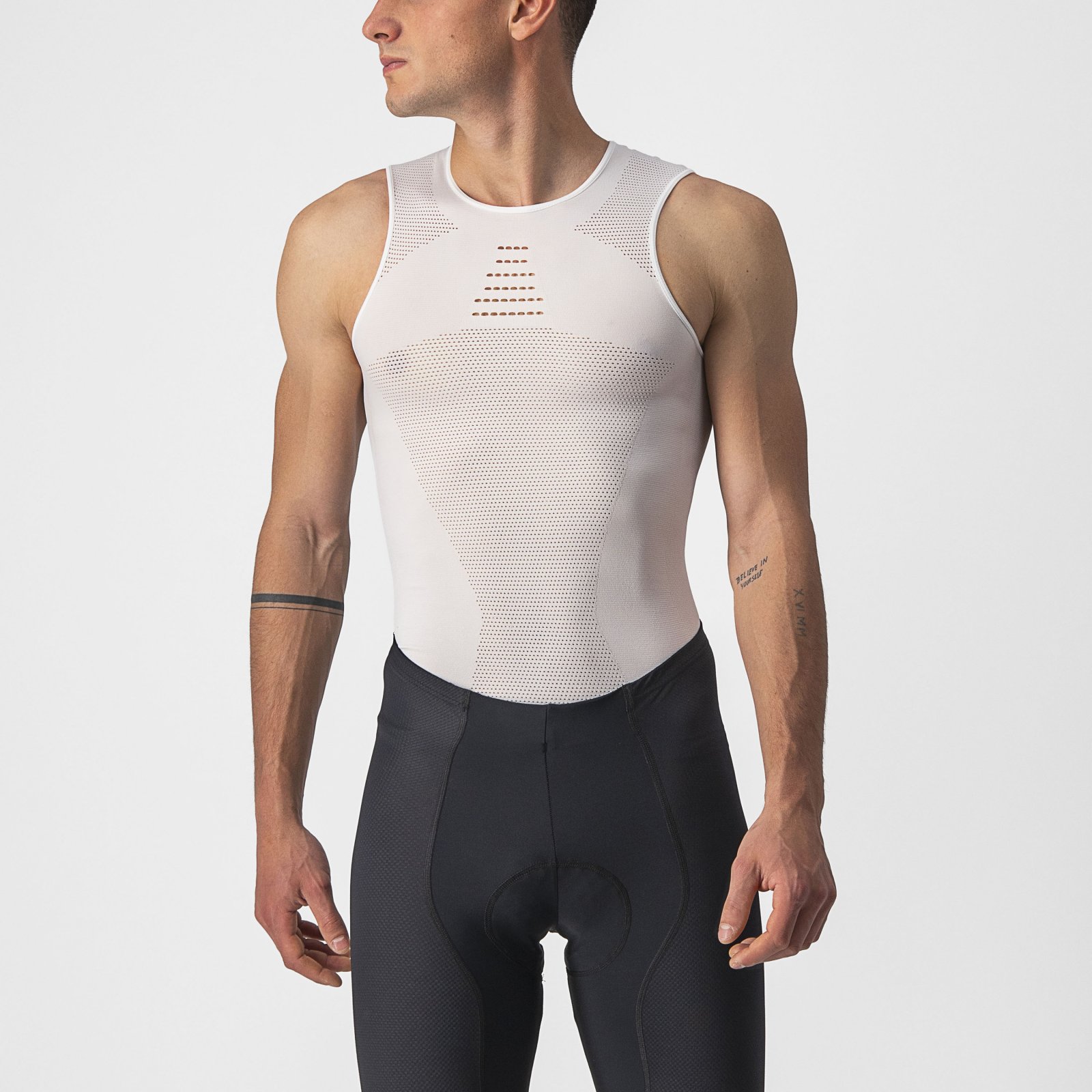 Castelli - bluza de corp fara maneci - Core Seamless Base Layer - 8-20 gr C - alb