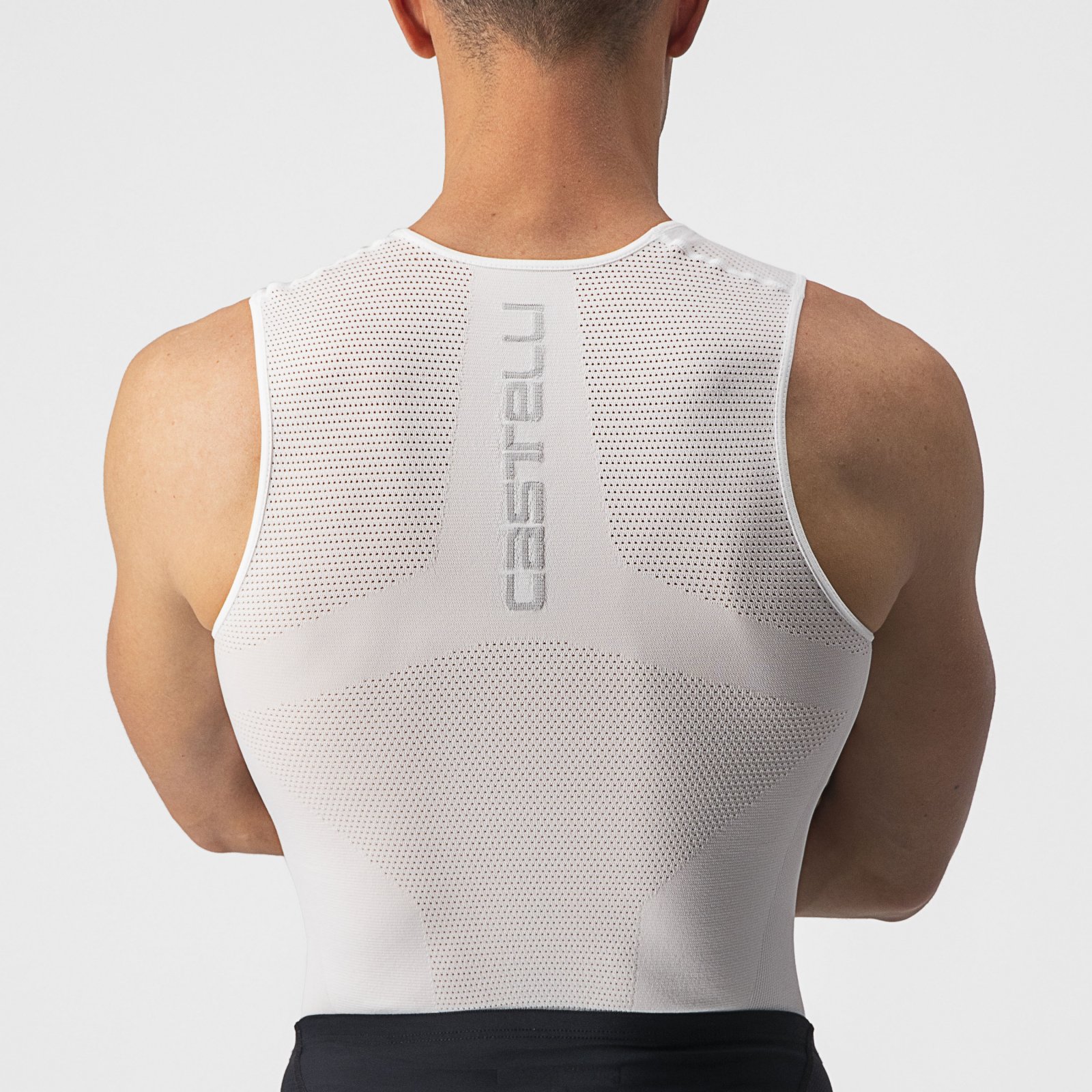 Castelli - bluza de corp fara maneci - Core Seamless Base Layer - 8-20 gr C - alb