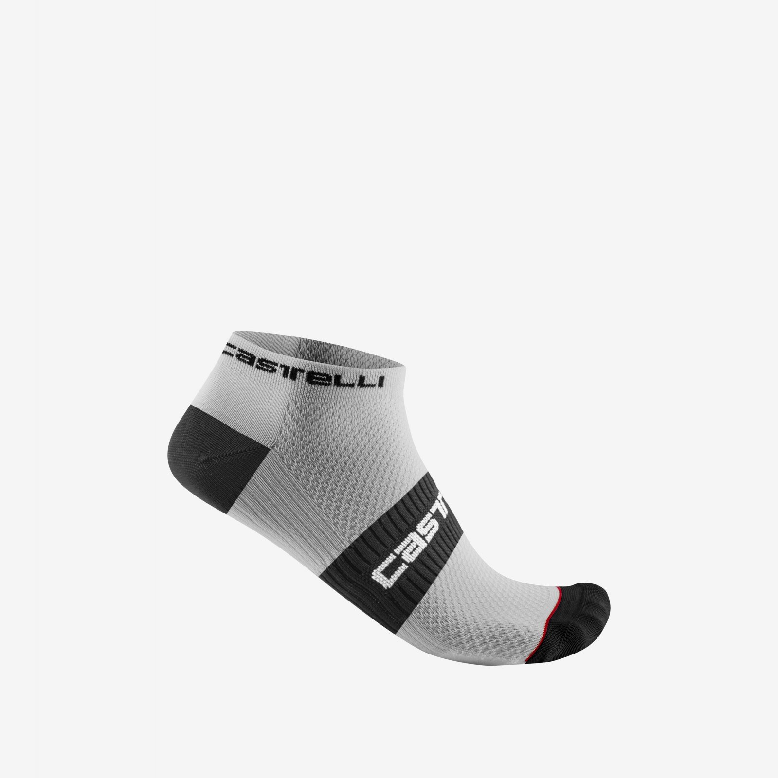 Castelli - sosete ciclism - Lowboy 2 Sock - alb | negru