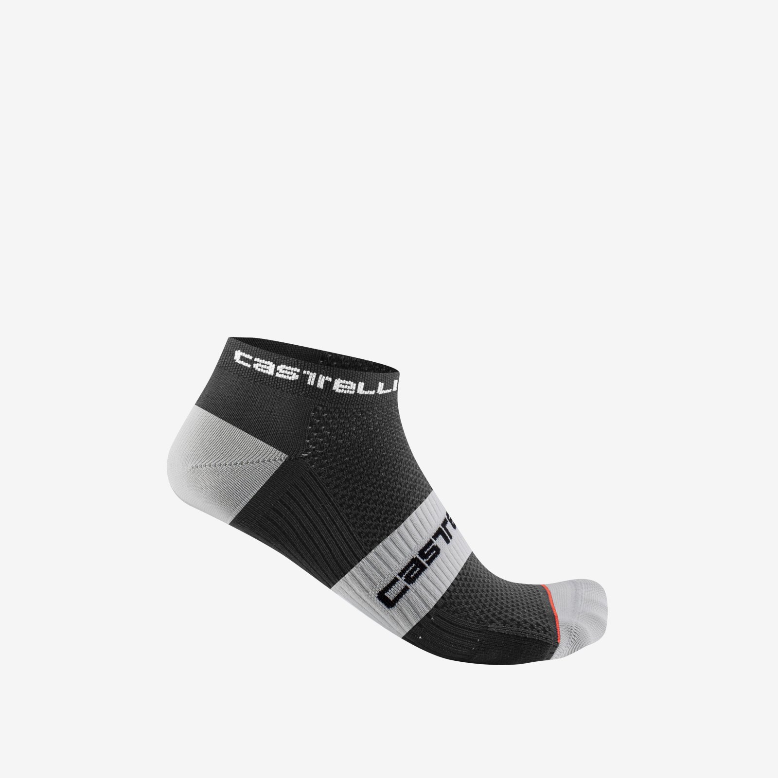 Castelli - sosete ciclism - Lowboy 2 Sock - alb | negru