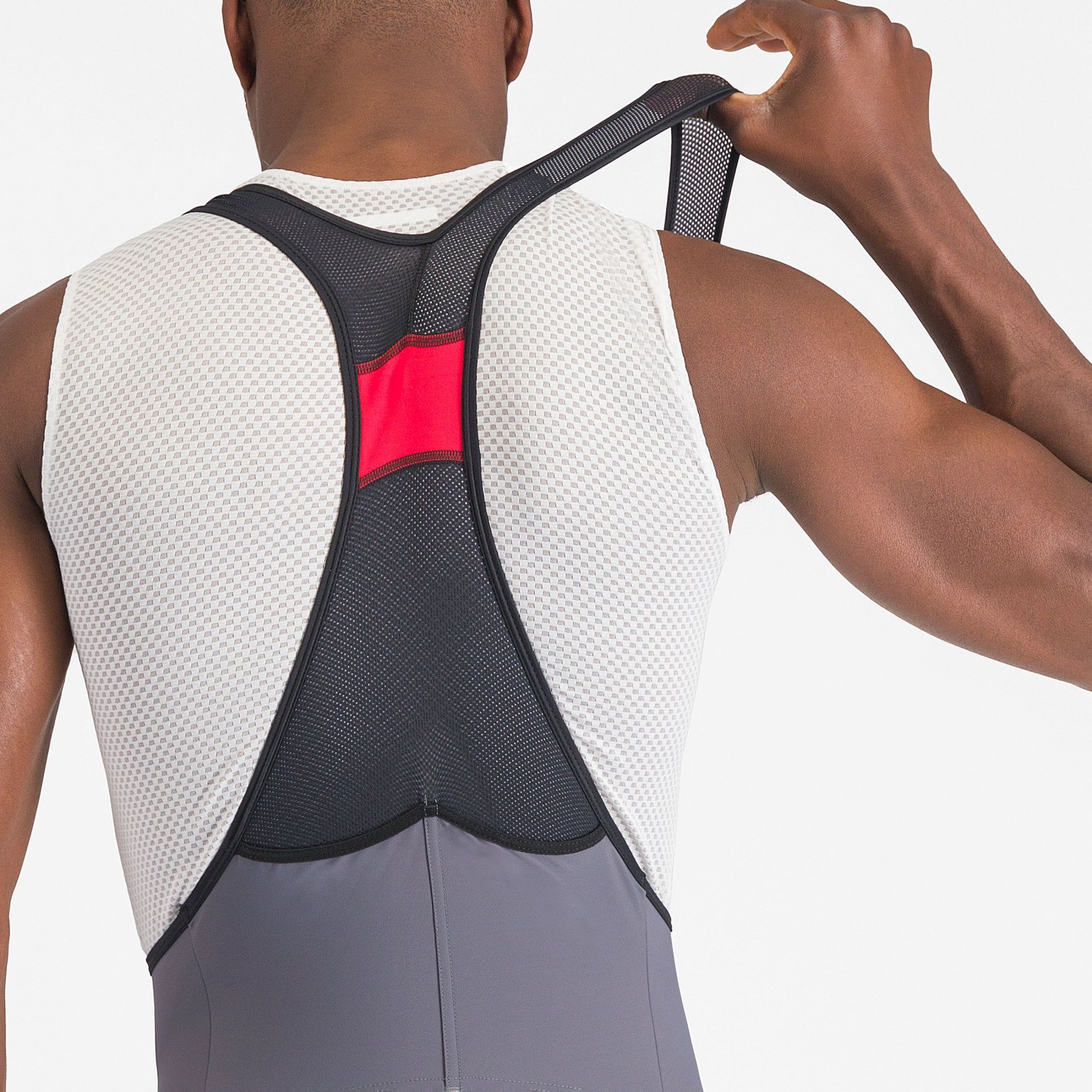 Castelli - pantaloni ciclism scurti cu bretele - Unlimited Cargo Bibshort - 15-35 gr C - negru