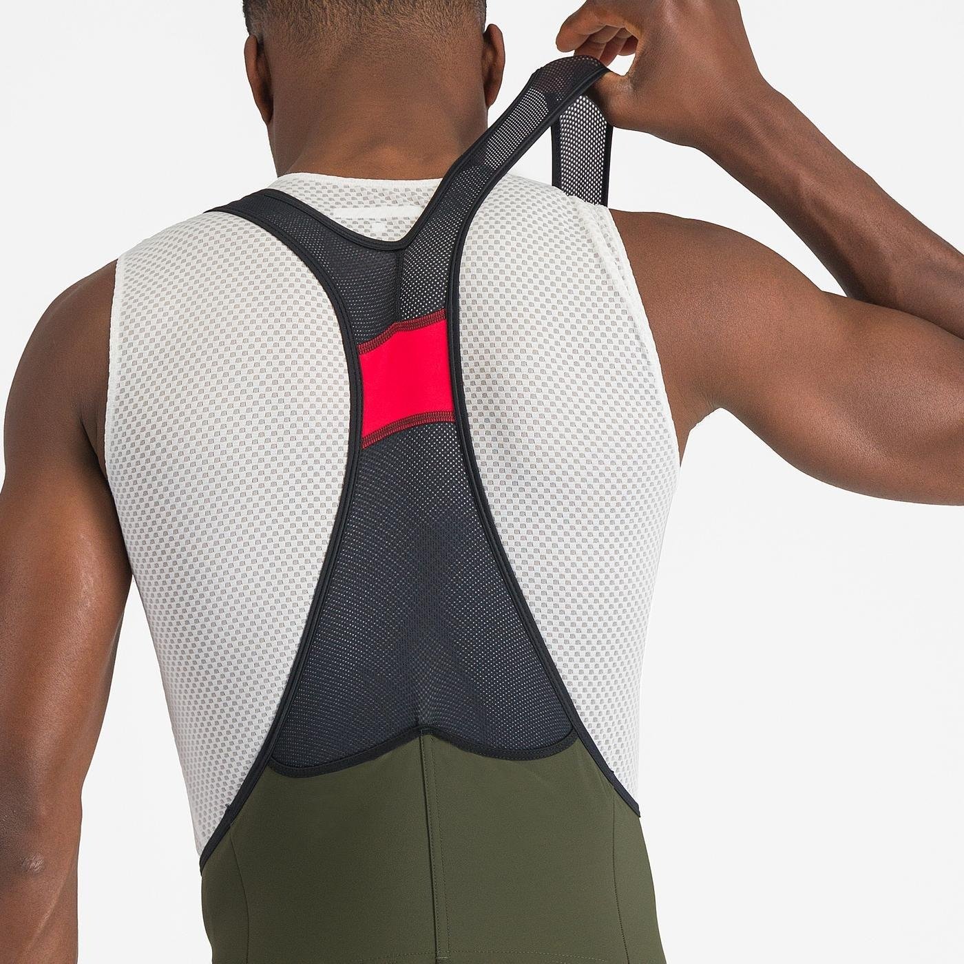 Castelli - pantaloni ciclism scurti cu bretele - Unlimited Cargo Bibshort - 15-35 gr C - negru