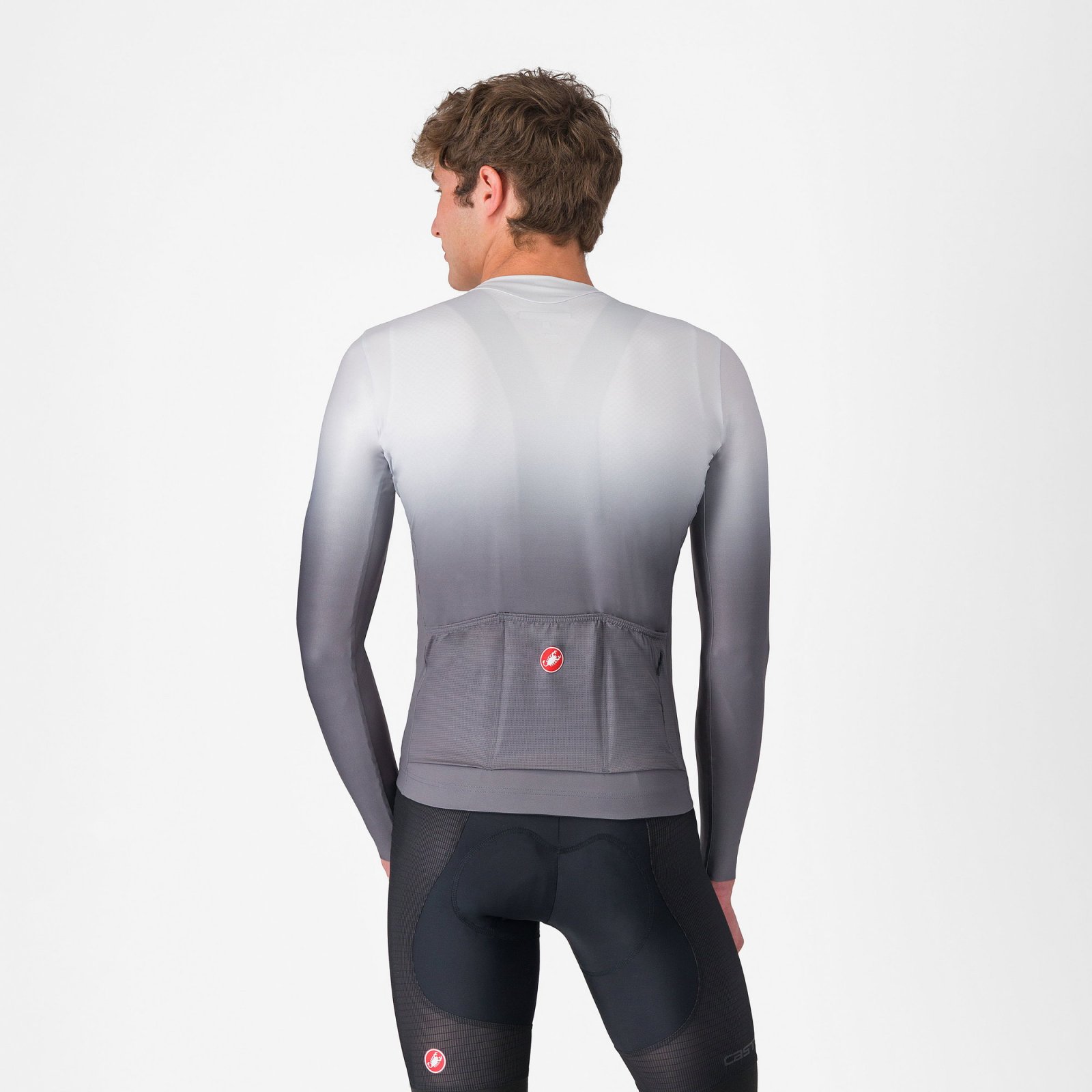Castelli - tricou ciclism maneca lunga tailored fit cu protectie solara - Upf Long Sleeve Jersey - albastru azzurro