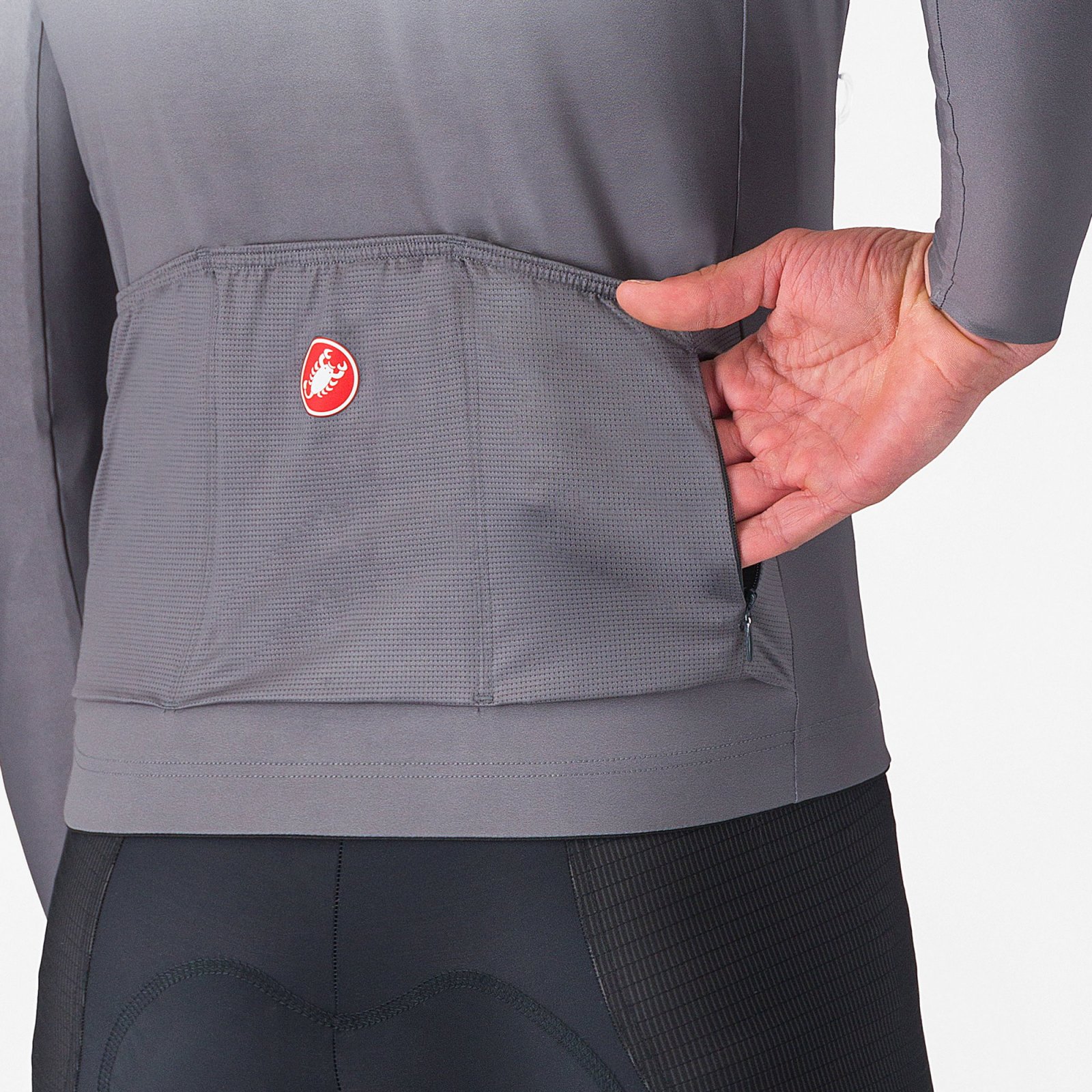 Castelli - tricou ciclism maneca lunga tailored fit cu protectie solara - Upf Long Sleeve Jersey - albastru azzurro
