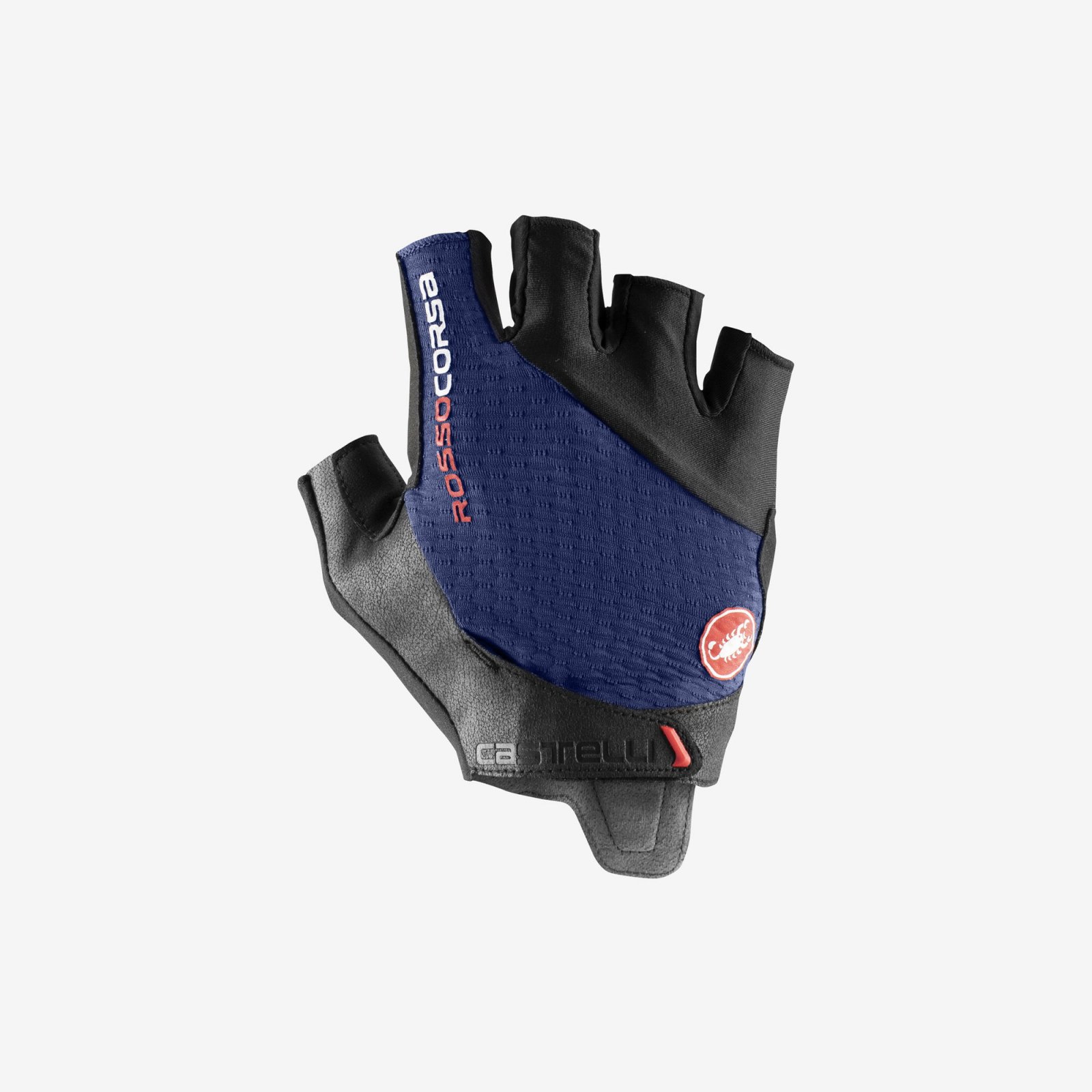 Castelli - manusi ciclism degete scurte - Rosso Corsa Pro V Glove - alb