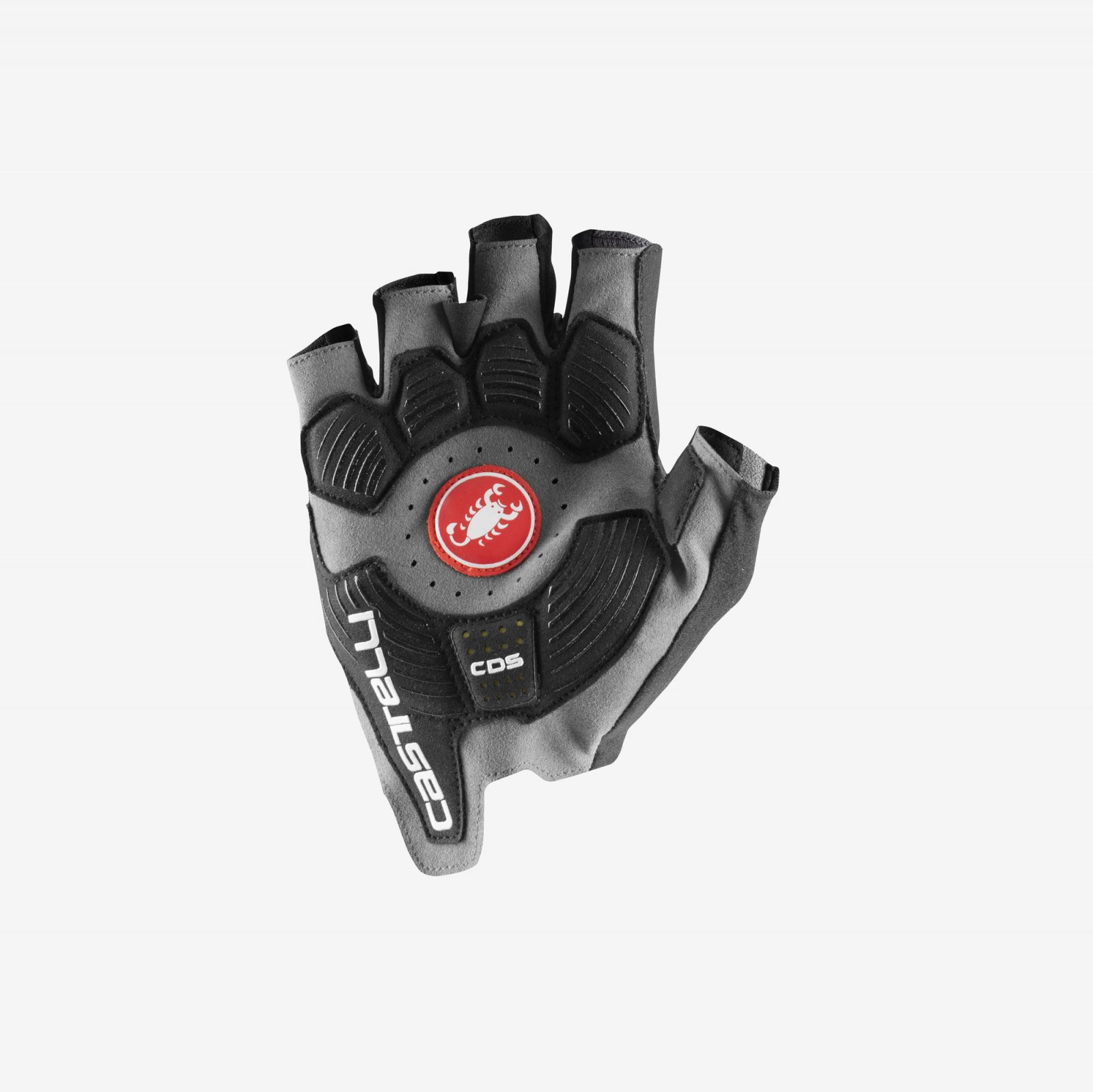 Castelli - manusi ciclism degete scurte - Rosso Corsa Pro V Glove - alb