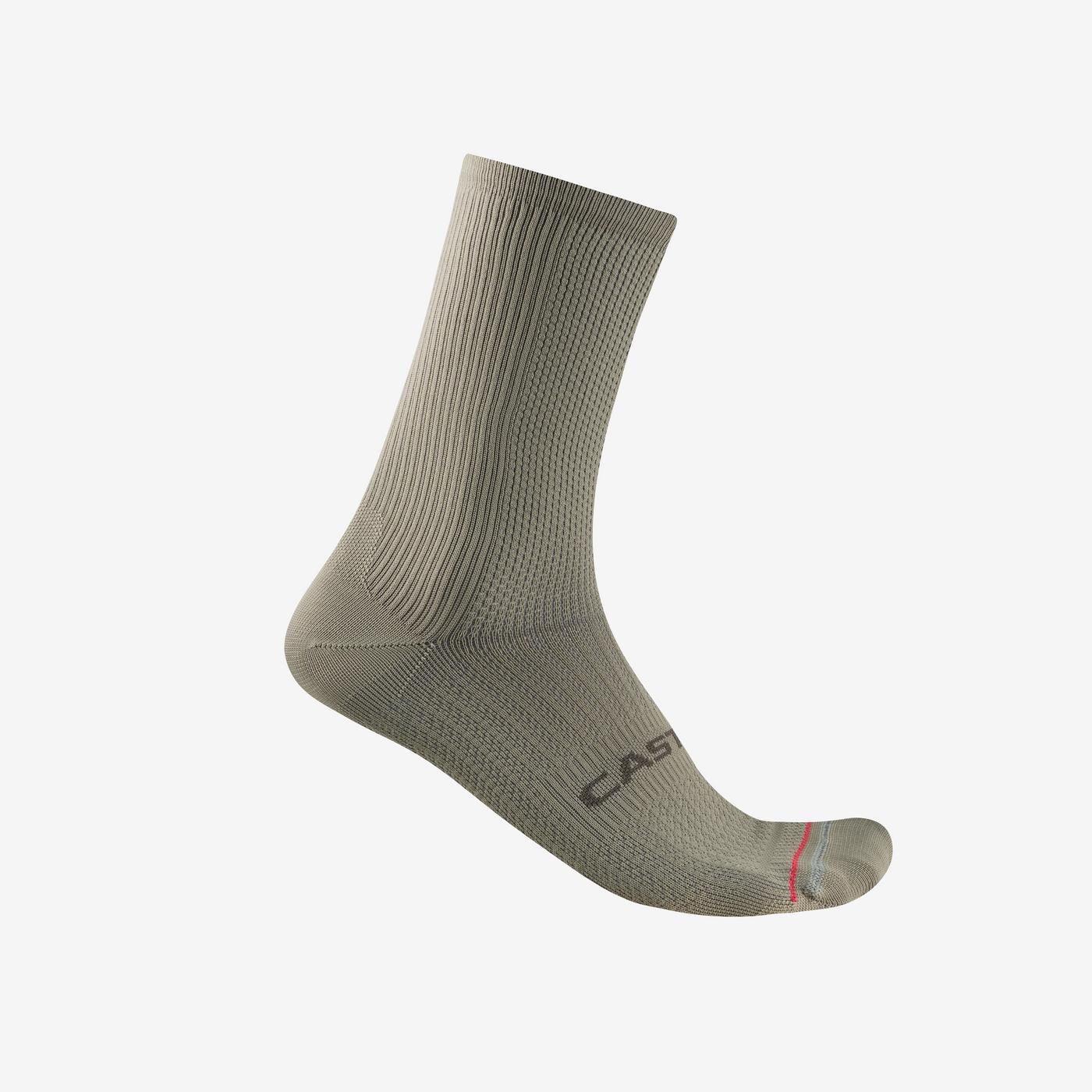 Castelli - sosete ciclism - Espresso 18 Sock - alb