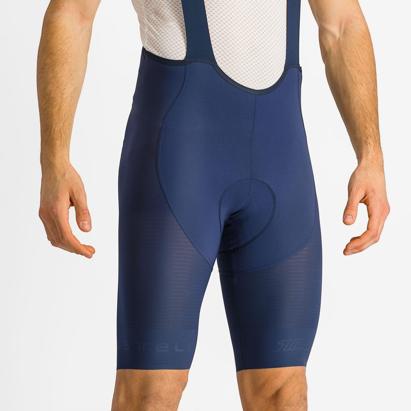 Castelli - pantaloni ciclism scurti cu bretele - Superleggera Bibshort - 20-40 gr C - negru