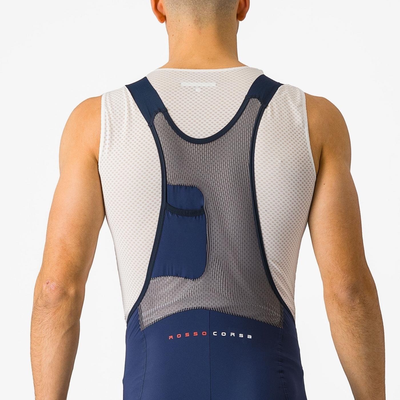 Castelli - pantaloni ciclism scurti cu bretele - Superleggera Bibshort - 20-40 gr C - negru