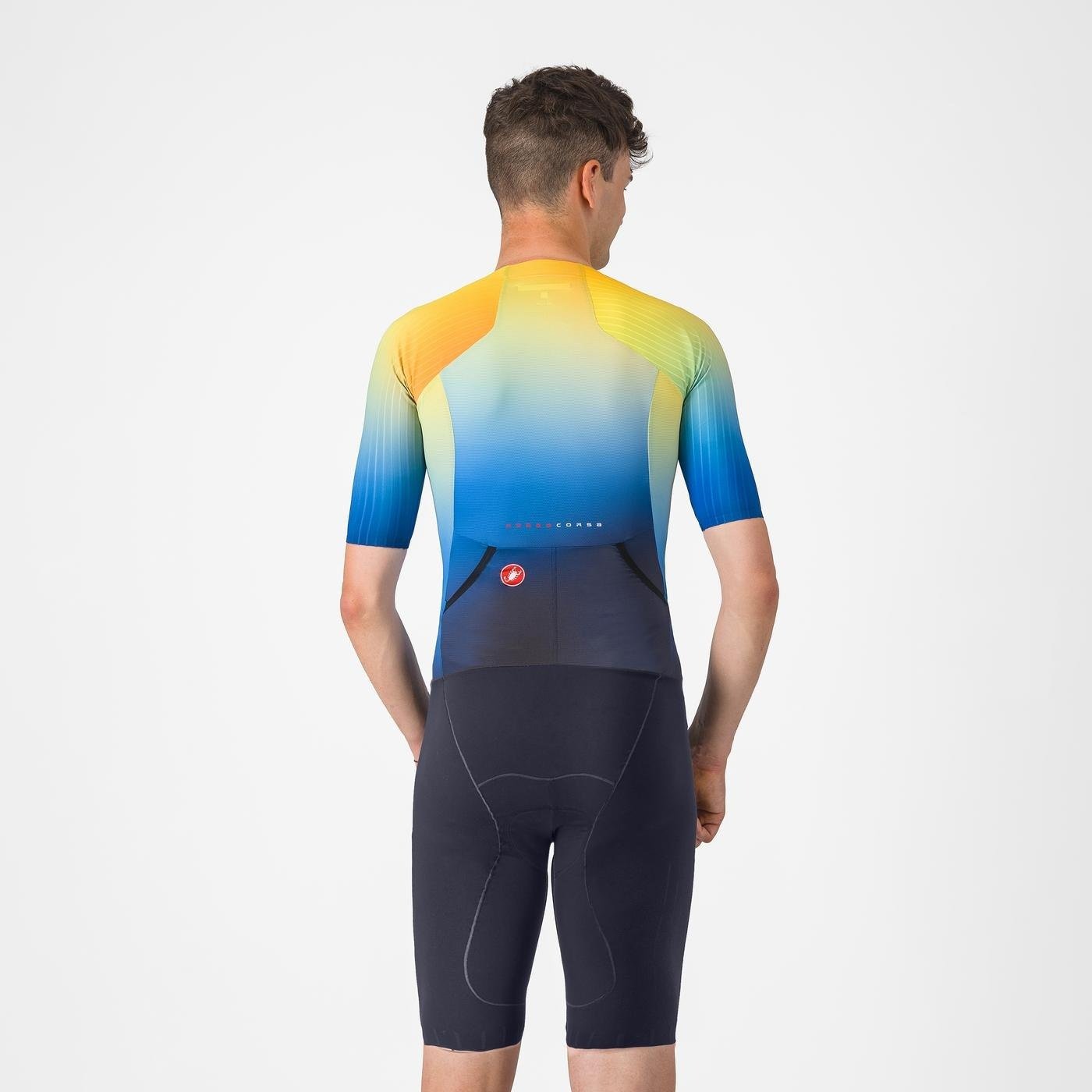 Castelli - costum triatlon cu maneca scurta - Free Sanremo 3 Suit Short Sleeve - negru