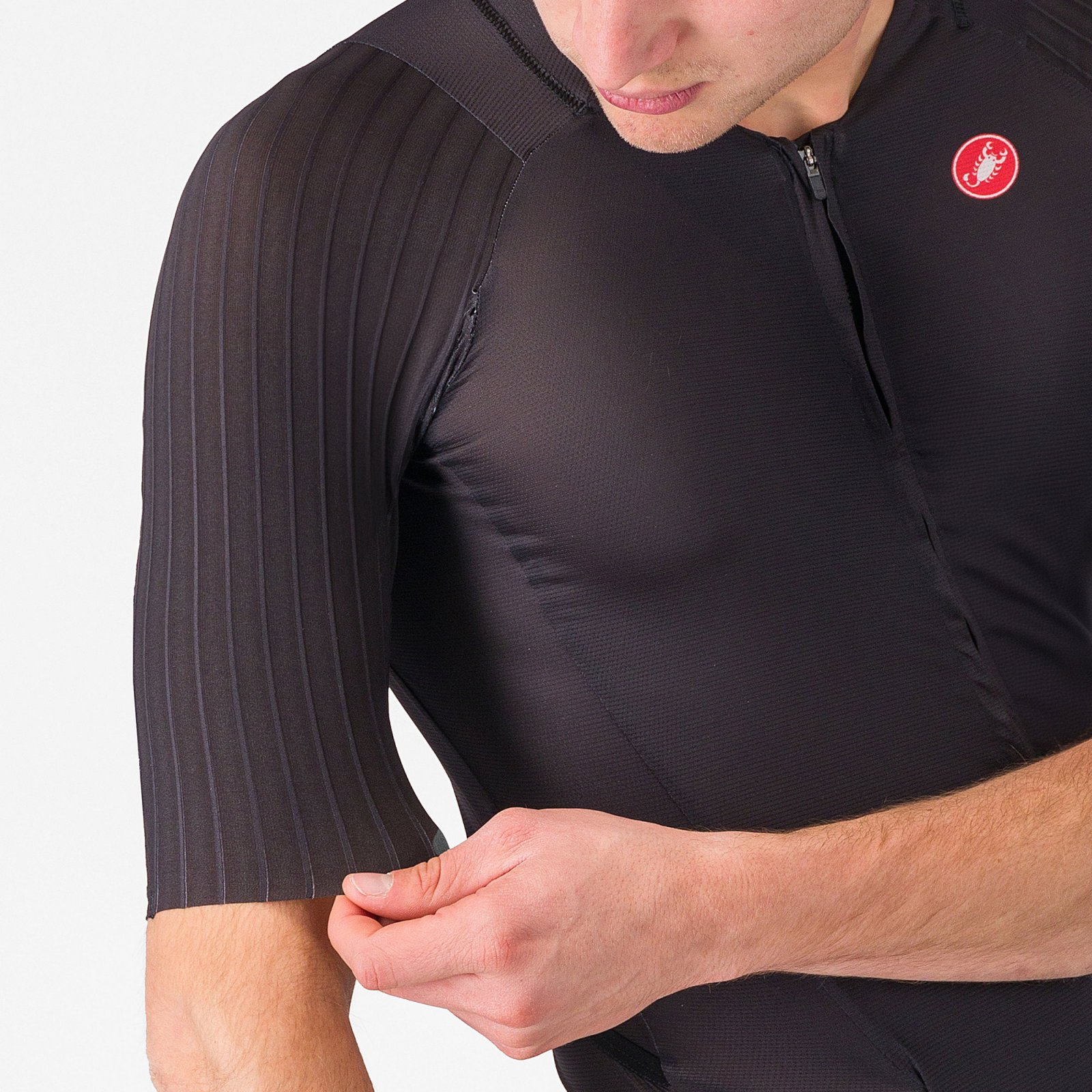 Castelli - costum triatlon cu maneca scurta - Free Sanremo 3 Suit Short Sleeve - negru
