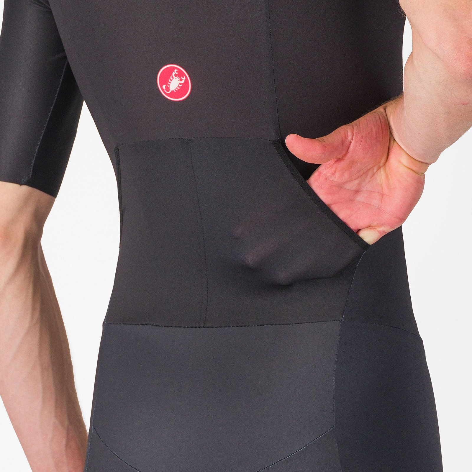 Castelli - costum triatlon cu maneca scurta - Core Tri Suit Short Sleeve - negru